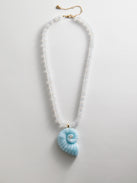 Sun Drift Semi-Precious Pendant Necklace - Spiral Shell