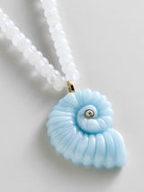 BaubleBar Sun Drift Semi-Precious Pendant Necklace - Spiral Shell - 
    Beaded necklace
  
