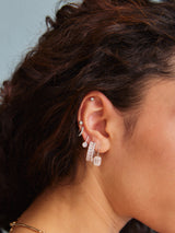 BaubleBar Emerald|8MM - 
    Drop crystal earrings
  
