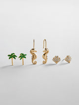 BaubleBar On the Horizon Earring Set - Seahorse - 
    Set of three stacking earrings 
  

