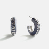 NFL Enamel Hoop Earrings - Dallas Cowboys