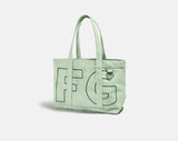 BaubleBar Medium - 
    Personalized canvas tote bag with custom embroidered initials 
  
