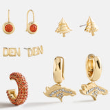 NFL Earring Stack Set - Denver Broncos