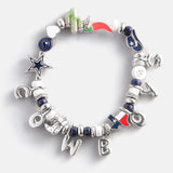 NFL Beaded Charm Bracelet - Dallas Cowboys