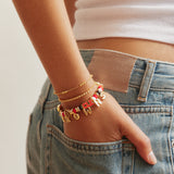 NFL Beaded Charm Bracelet - Cleveland Browns