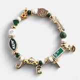 NFL Beaded Charm Bracelet - New York Jets