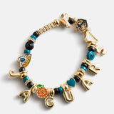 NFL Beaded Charm Bracelet - Jacksonville Jaguars