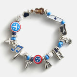 NFL Beaded Charm Bracelet - Tennessee Titans