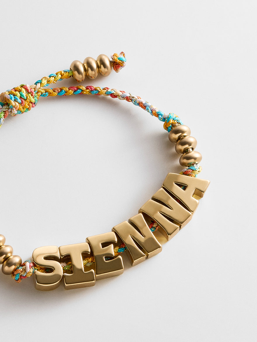 Oversized Waterproof Custom Name Bracelet - Multi