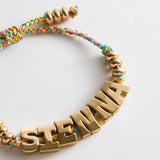 Oversized Waterproof Custom Name Bracelet - Multi