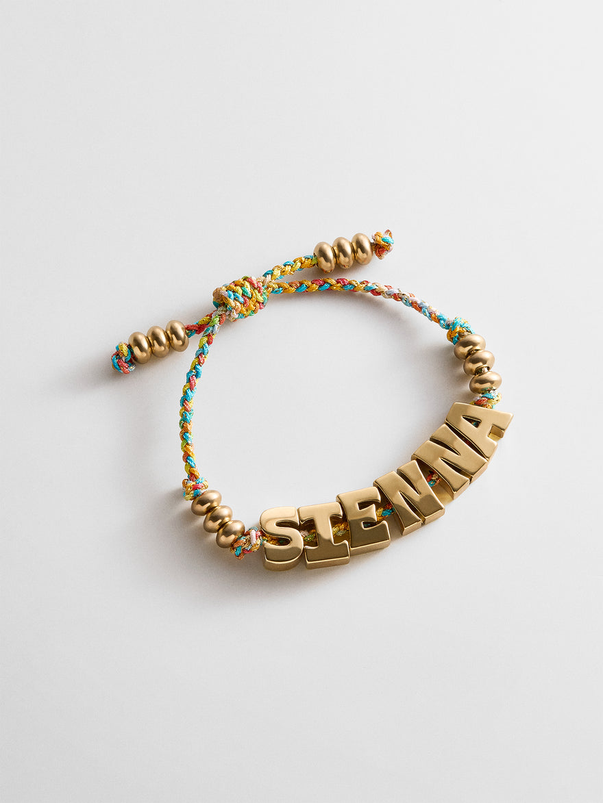 Oversized Waterproof Custom Name Bracelet - Multi