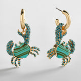 Pinch Me Crab Earrings - Crab
