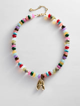 BaubleBar Semi-Precious Bubble Initial Necklace - Multi - 
    Beaded letter necklace


  
