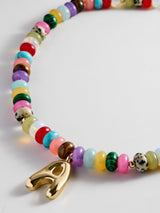BaubleBar Semi-Precious Bubble Initial Necklace - Multi - 
    Beaded letter necklace


  
