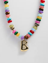 BaubleBar B - 
    Beaded letter necklace


  
