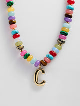 BaubleBar C - 
    Beaded letter necklace


  
