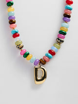 BaubleBar D - 
    Beaded letter necklace


  
