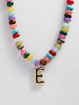 BaubleBar E - 
    Beaded letter necklace


  
