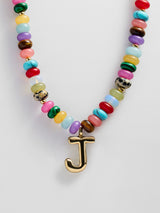BaubleBar J - 
    Beaded letter necklace


  
