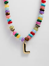 BaubleBar L - 
    Beaded letter necklace


  
