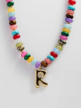BaubleBar R - 
    Beaded letter necklace


  
