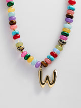 BaubleBar W - 
    Beaded letter necklace


  
