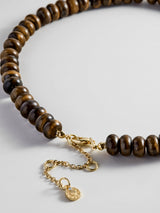 BaubleBar Semi-Precious Bubble Initial Necklace - Tiger's Eye - 
    Beaded letter necklace


  

