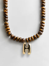 BaubleBar H - 
    Beaded letter necklace


  

