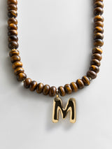 BaubleBar M - 
    Beaded letter necklace


  
