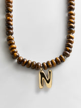 BaubleBar N - 
    Beaded letter necklace


  
