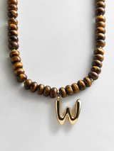 BaubleBar W - 
    Beaded letter necklace


  
