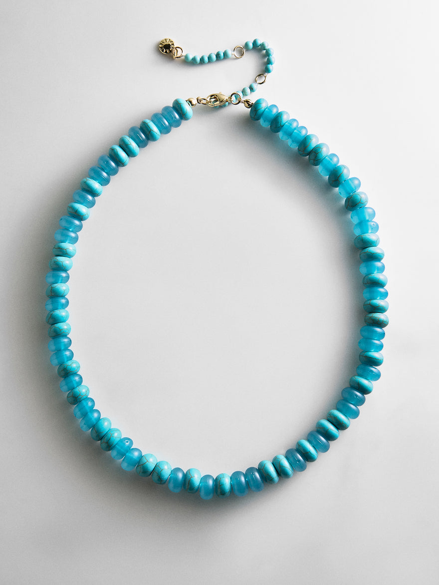 Joyce Semi-Precious Beaded Necklace - Turquoise