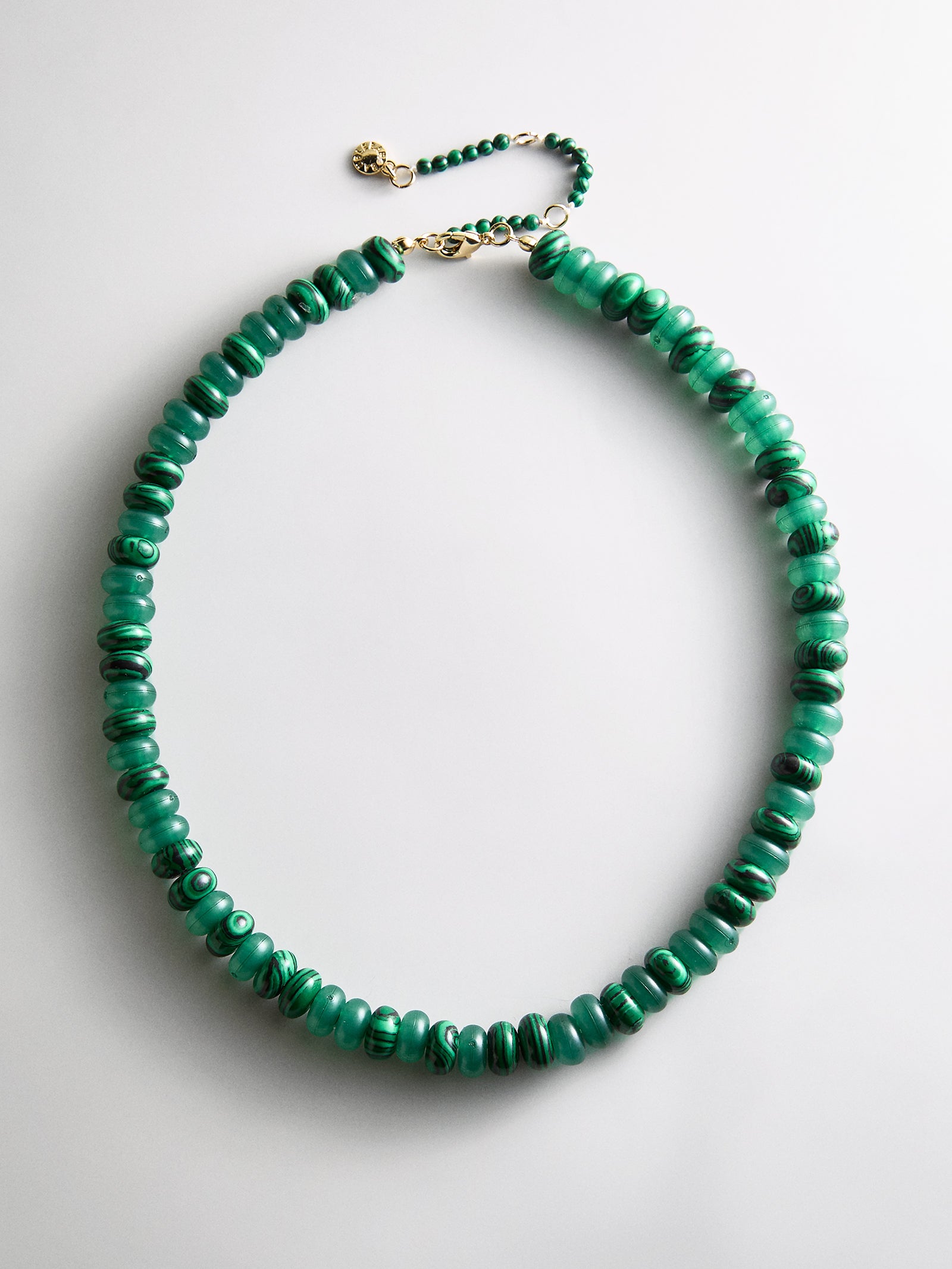 Joyce Semi-Precious Beaded Necklace - Malachite