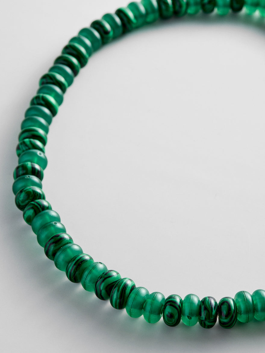 Joyce Semi-Precious Beaded Necklace - Malachite