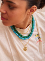 BaubleBar Joyce Semi-Precious Beaded Necklace - Malachite - 
    Beaded necklace for stacking 
  
