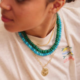 Joyce Semi-Precious Beaded Necklace - Malachite