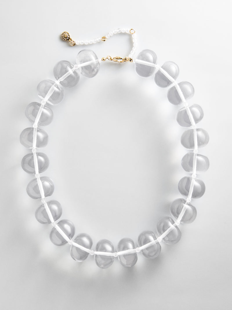 Joan Semi-Precious Necklace - Clear Quartz