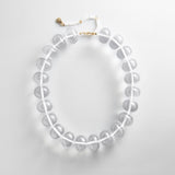 Joan Semi-Precious Necklace - Clear/White