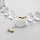 Joan Semi-Precious Necklace - Clear/White