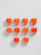 BaubleBar Block Party Varsity Number Custom Bracelet  - Tangerine Double Digit - 
    Custom number bracelet 
  
