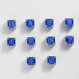 Block Party Varsity Number Custom Bracelet  - Cobalt Double Digit