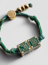 BaubleBar Block Party Varsity Number Custom Bracelet  - Dark Green Double Digit - 
    Custom number bracelet 
  
