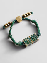 BaubleBar Block Party Varsity Number Custom Bracelet  - Dark Green Double Digit - 
    Custom number bracelet 
  
