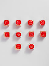 BaubleBar Block Party Varsity Number Custom Bracelet  - Cherry Red Double Digit - 
    Custom number bracelet 
  
