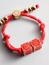 BaubleBar Block Party Varsity Number Custom Bracelet  - Cherry Red Double Digit - 
    Custom number bracelet 
  
