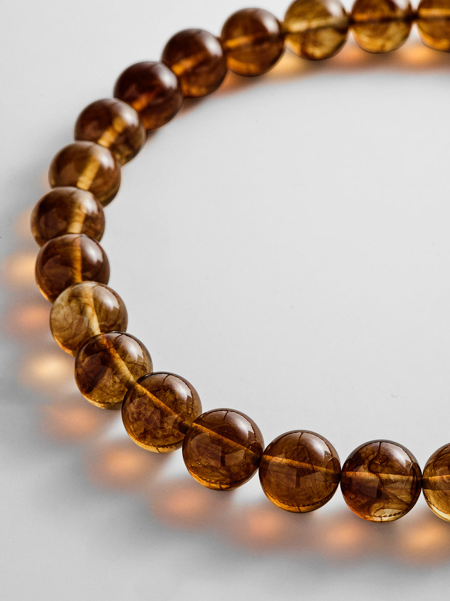 Mini Jane Beaded Necklace - Tiger's Eye