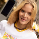Mini Jane Beaded Necklace - Citrine