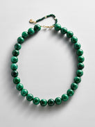 Mini Jane Beaded Necklace - Malachite