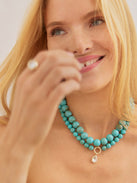 Mini Jane Beaded Necklace - Turquoise