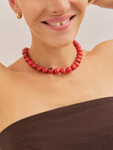 BaubleBar Mini Jane Beaded Necklace - Red Jasper - 
    Layering necklaces
  
